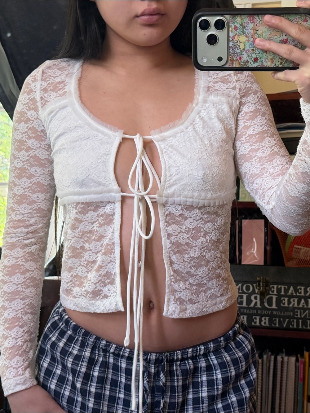Princess Polly Lace Tie-Front Top